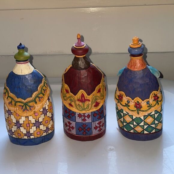 Vtg 2003 Jim Shore Let Every Heart Prepare Him Room Wisemen Three Figurines - Picture 5 of 8